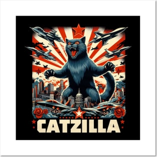 Catzilla Posters and Art